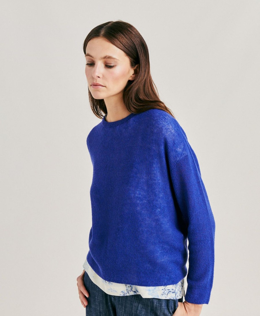 Momoni Parelwitte Marmot Jersey - Bluette