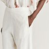 Momoni Lucia Gauze Broek - Creme