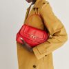 Momoni Petit Flore Leren Tas - Rood