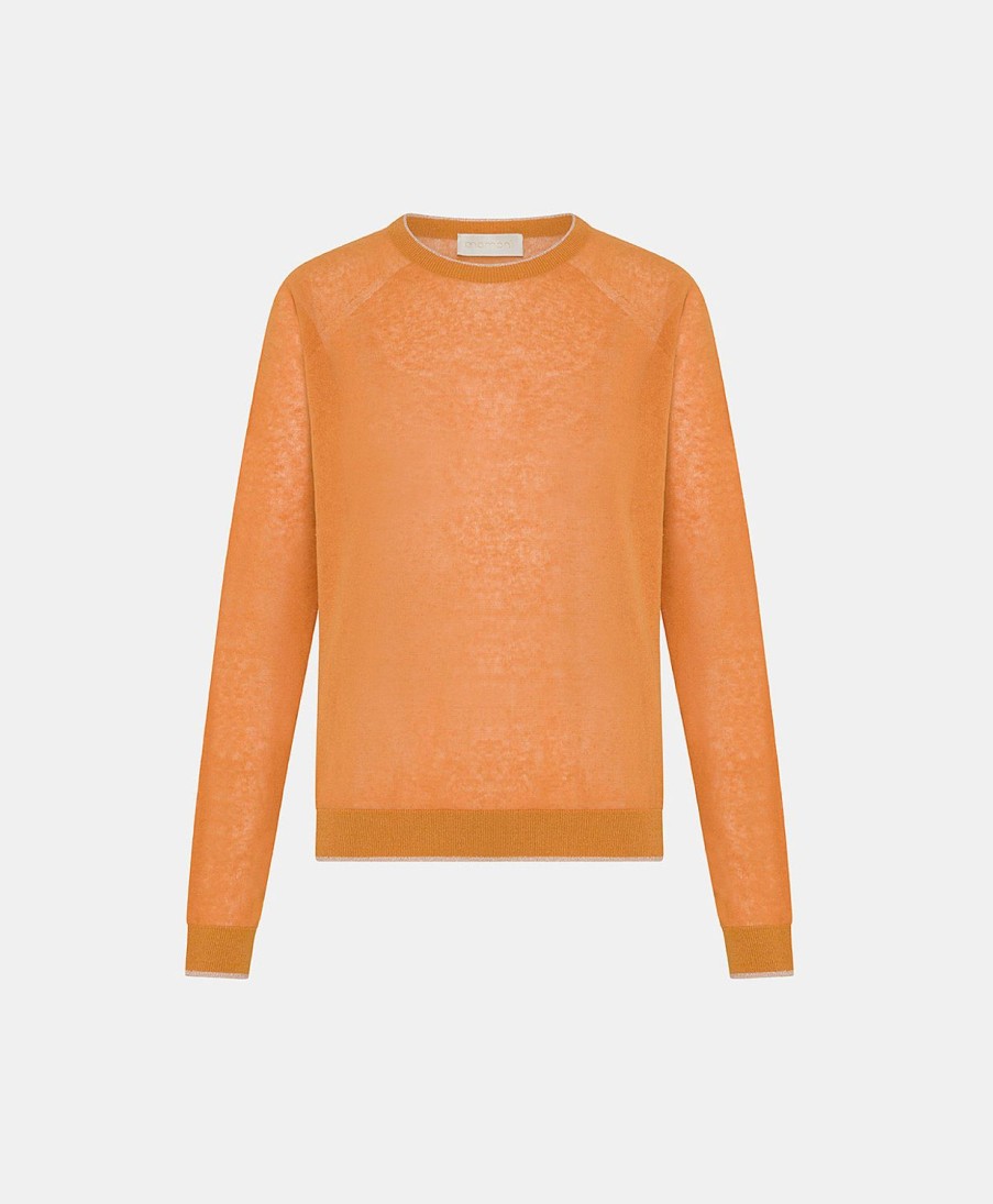 Momoni Rio Linnen Trui - Oranje