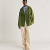 Momoni Gazania Katoenen Trenchcoat - Groen