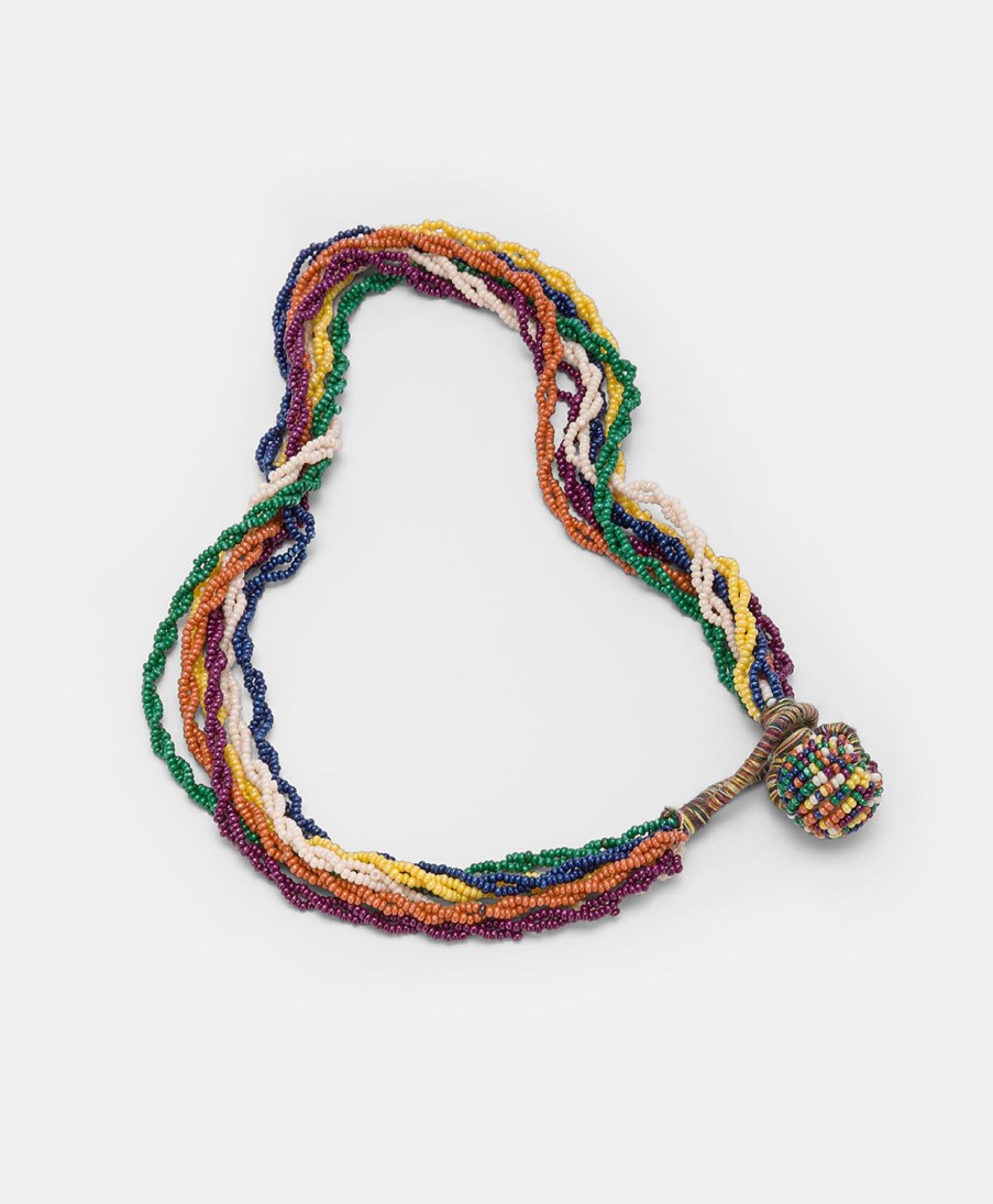 Momoni Rubiela Halsketting Met Kralen - Groen/Multicolor
